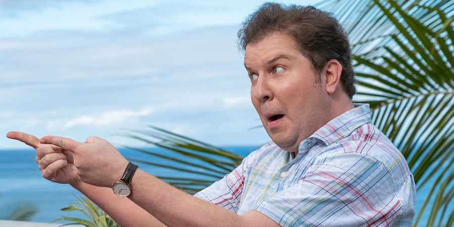 Nick Swardson In A Relaxed Pose Wallpaper