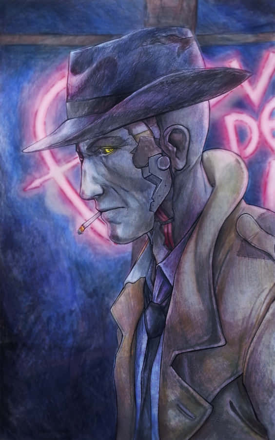 Nick Valentine, The Synth Detective In Fallout 4 Wallpaper