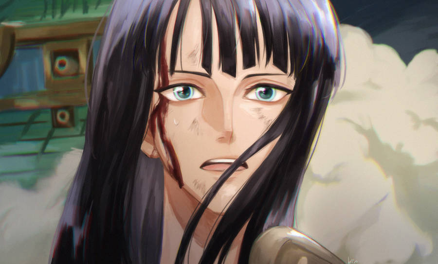 Nico Robin One Piece Head Injury Wallpaper