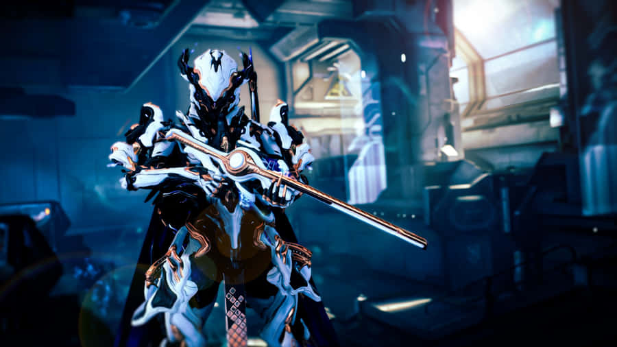 Nidus Warframe In Action Wallpaper