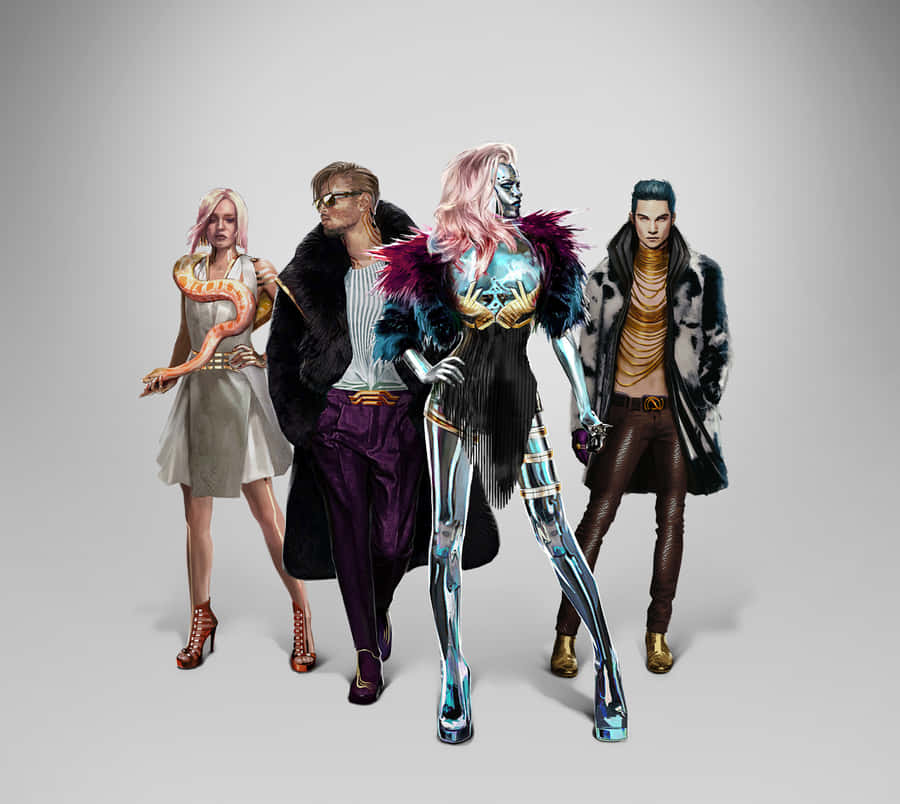 Night City's Finest: The Alias Crew In Cyberpunk 2077 Wallpaper