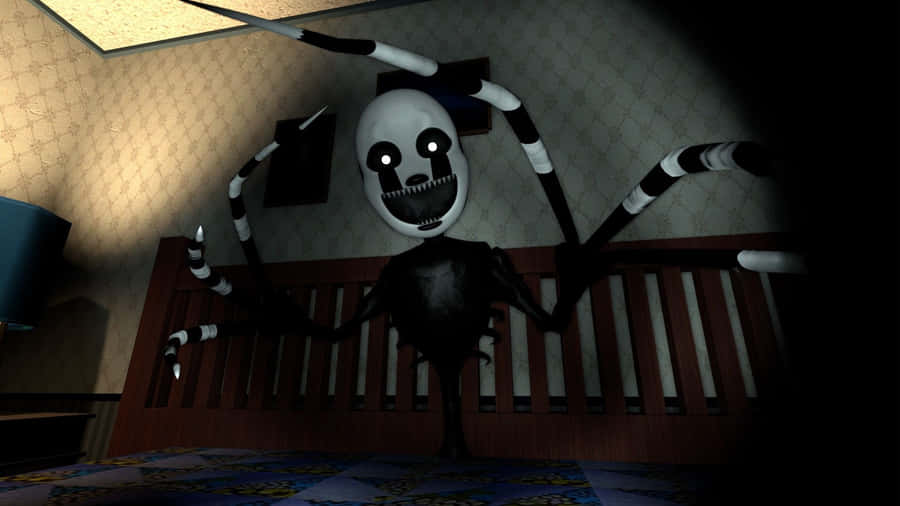 Nightmare Puppet In Dark Room Wallpaper