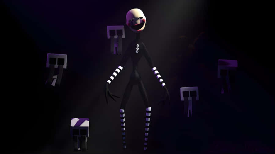 Nightmare Puppet In Dark Room Wallpaper