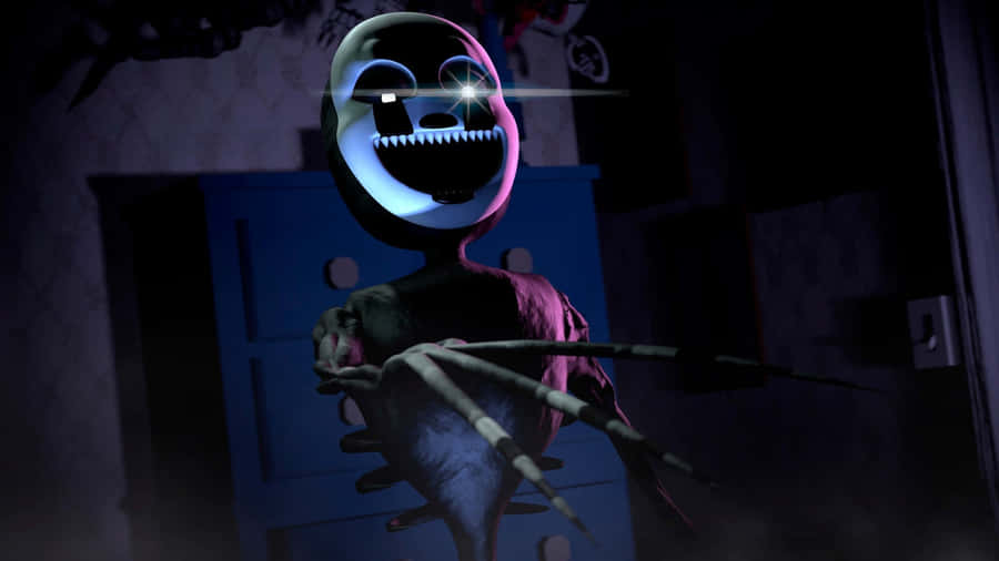 Nightmare Puppet In Dark Room Wallpaper
