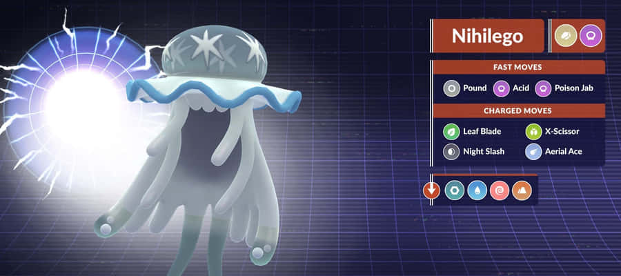 Nihilego Stats Wallpaper