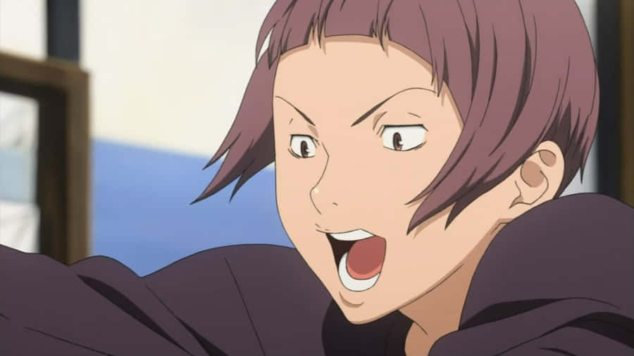 Niizuma Eiji In Action - An Anime Character Sketch Wallpaper