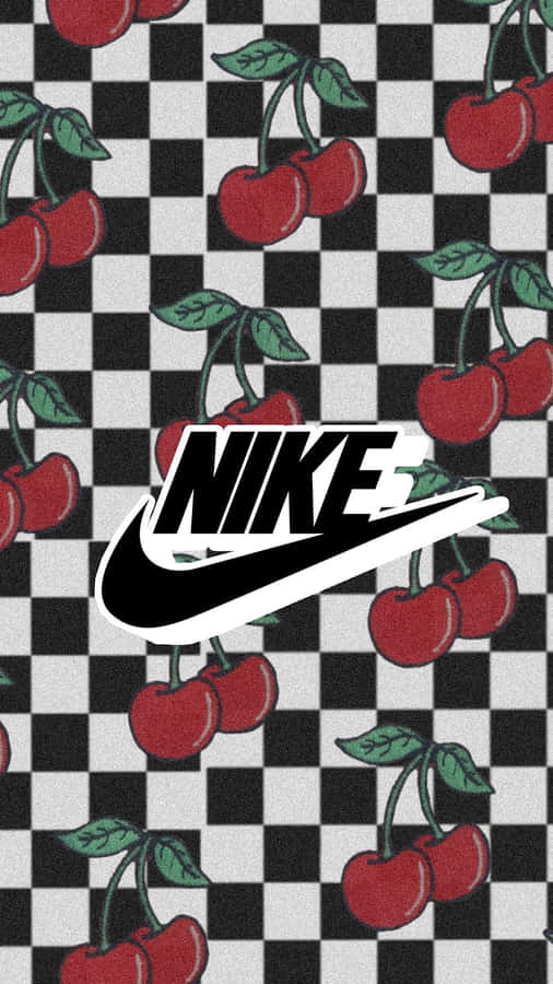 Nike Cherry Checkerboard Aesthetic Wallpaper
