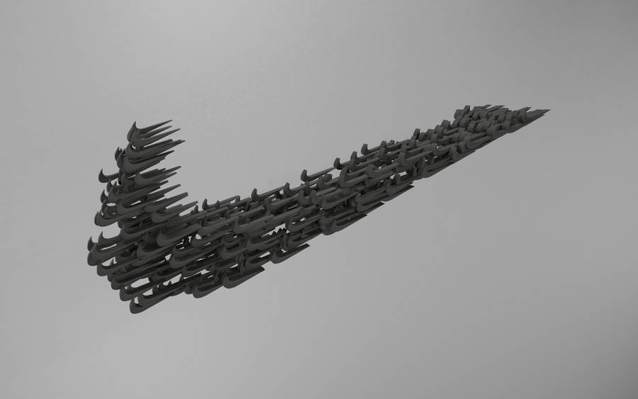 Nike Swoosh Graphic Design Wallpaper