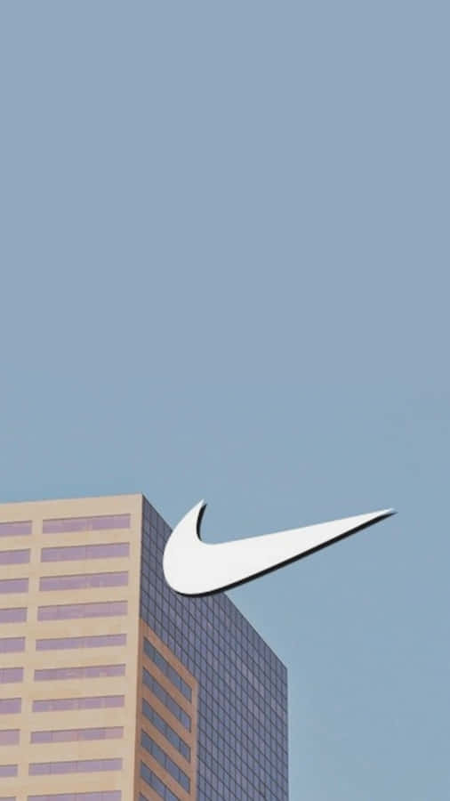 Nike Swoosh Urban Skyline Aesthetic Wallpaper