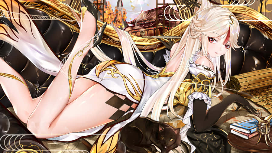 Ningguang, The Elegant Geo Master In Genshin Impact Wallpaper