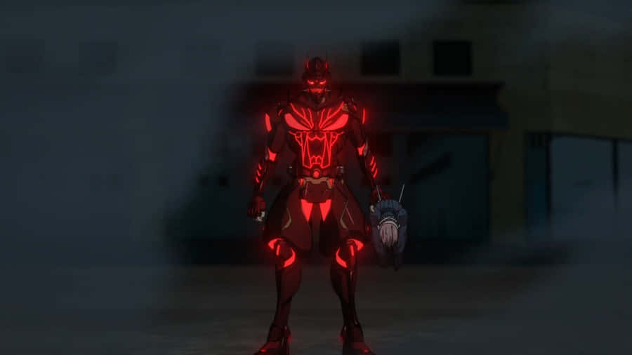 Ninja Kamui Red Armor Glow Wallpaper