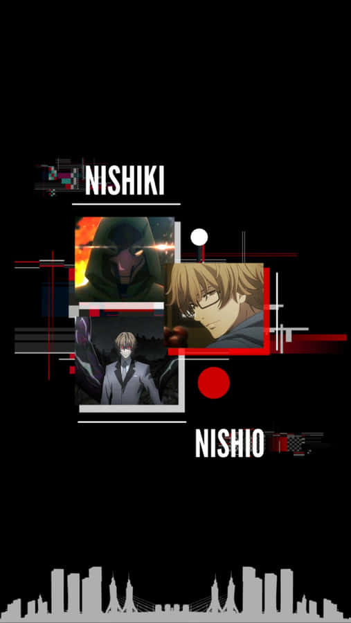 Nishiki Nishio Showcasing His Ghoul Prowess In A Stunning Illustration Wallpaper