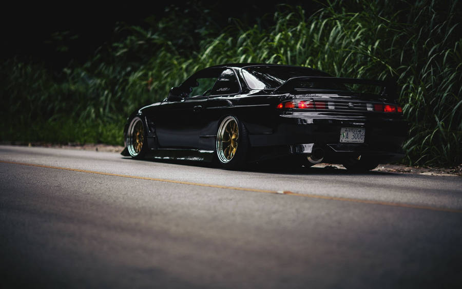 Nissan Black Silvia S14 Wallpaper