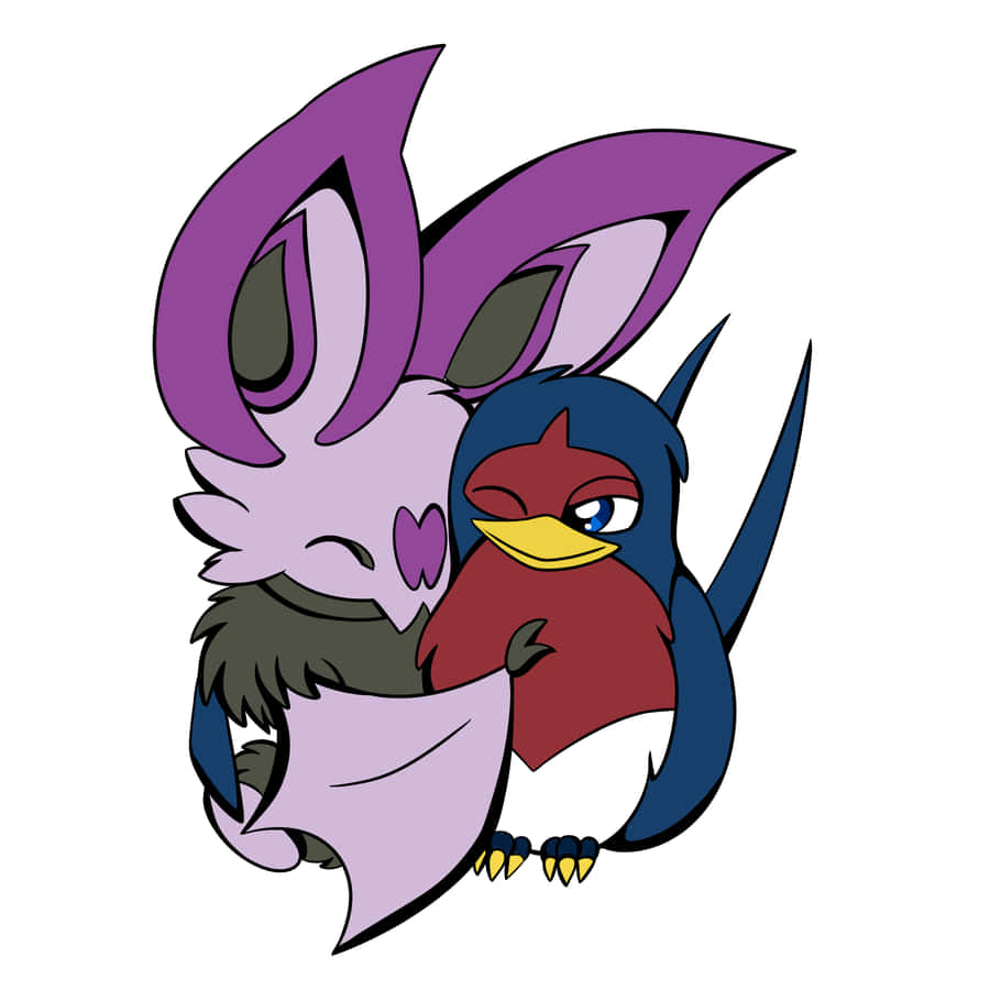 Noibat Hugs Taillow Wallpaper