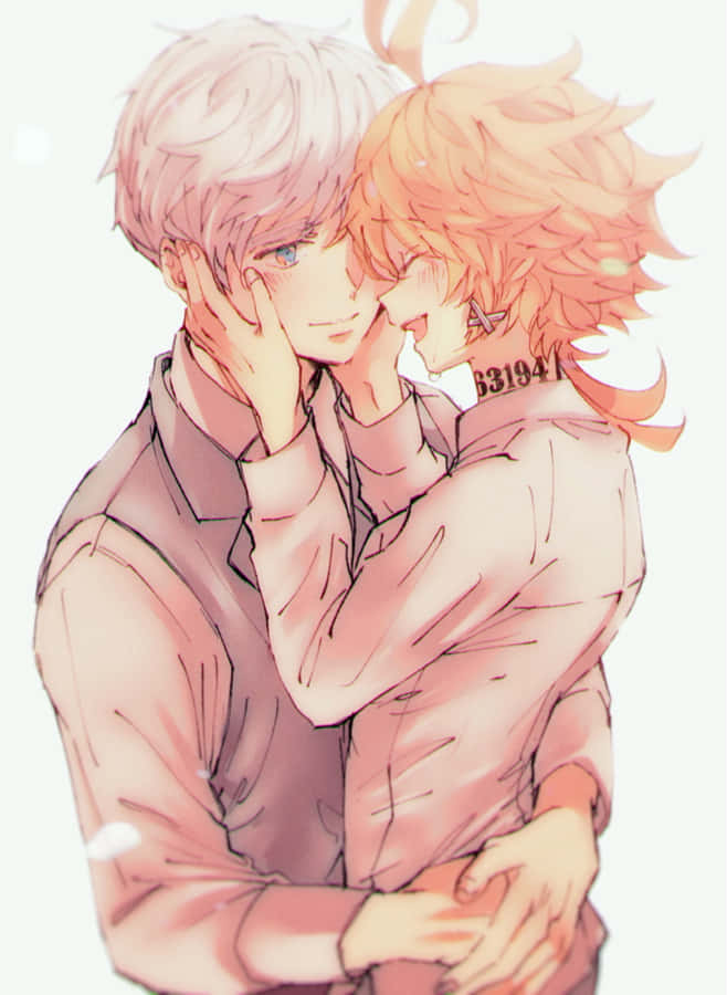 Norman From The Promised Neverland In A Powerful Pose Wallpaper