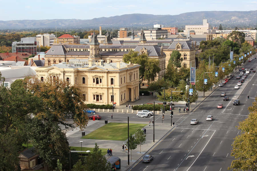 North Terrace Adelaide Historic Architecture Wallpaper