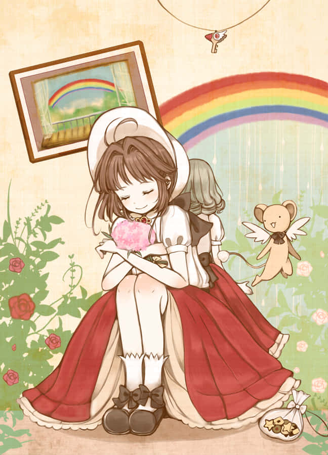 Nostalgic Rainbow Dreams Wallpaper