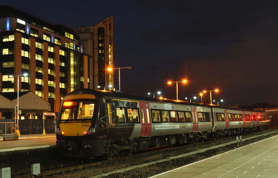 Nottingham Skyline At Dusk Wallpaper