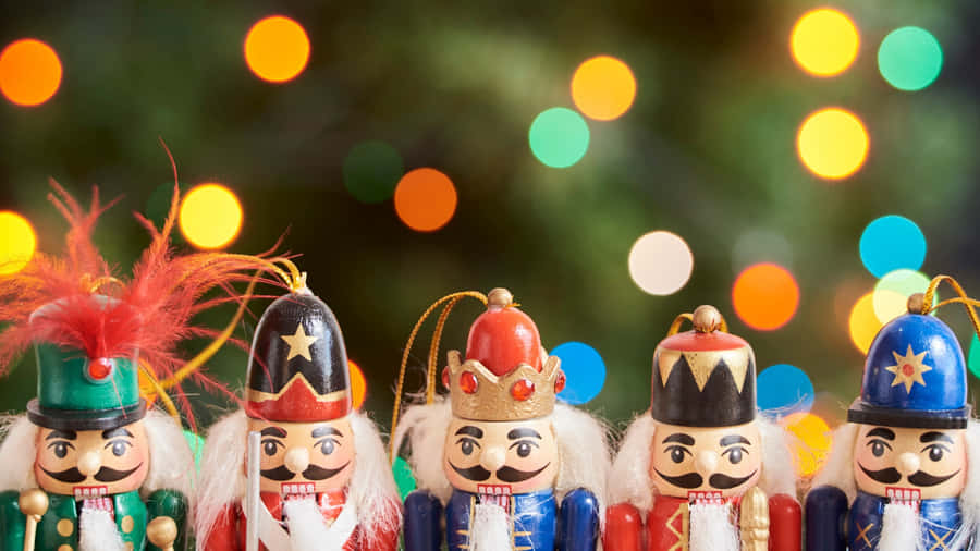 Nutcracker Figurines Collection Wallpaper