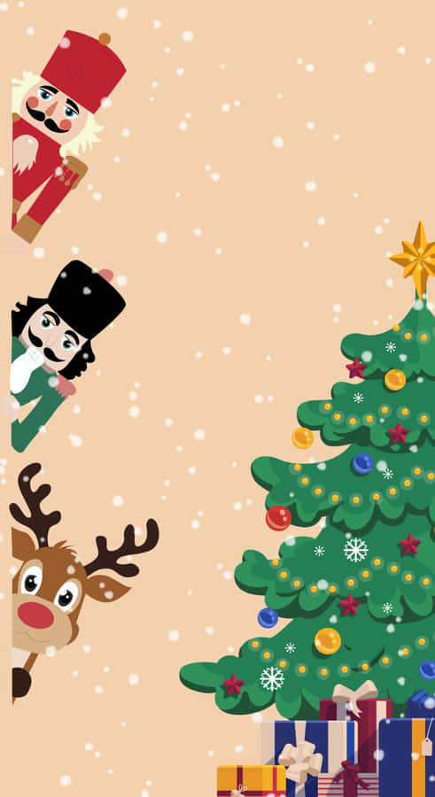 Nutcracker Holiday Characters Wallpaper