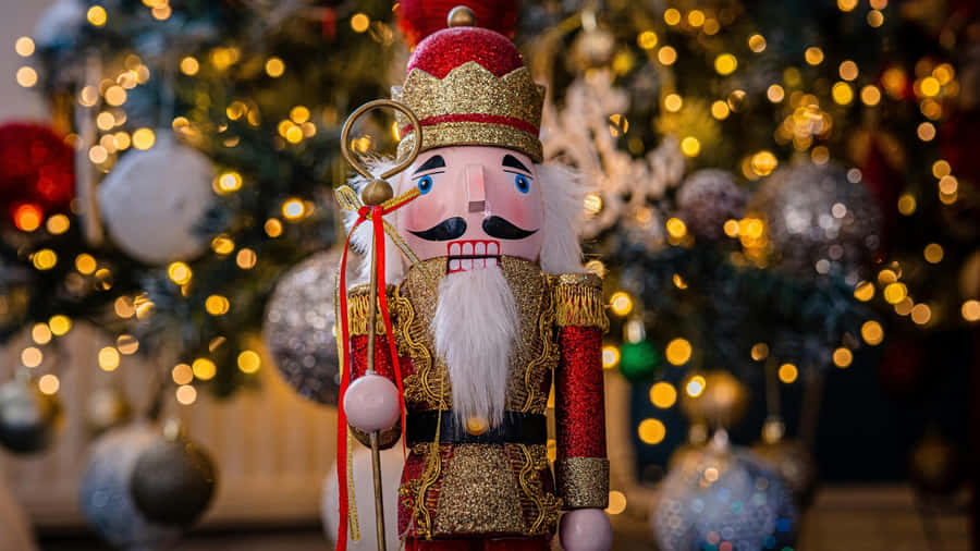 Nutcracker Soldier Christmas Decor Wallpaper