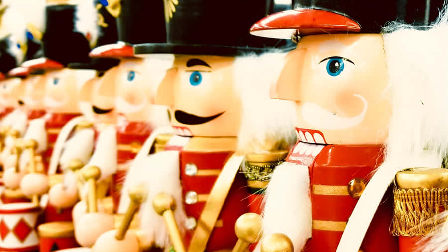 Nutcracker Soldiers Display Wallpaper
