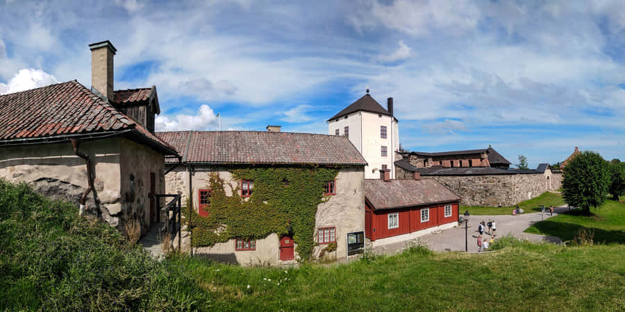 Nykoping Castle Sweden Panorama Wallpaper