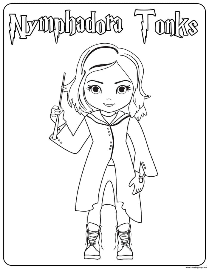Nymphadora Tonks Coloring Page Wallpaper