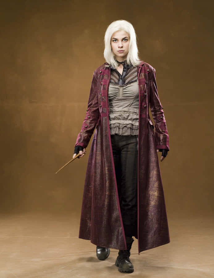 Nymphadora Tonks Witchwith Wand Wallpaper