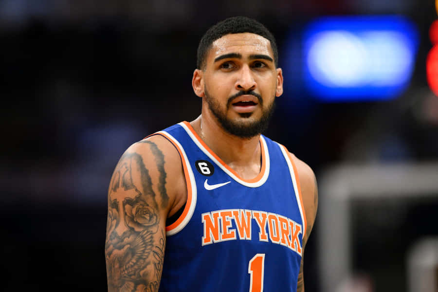 Obi Toppin New York Basketball Player Wallpaper