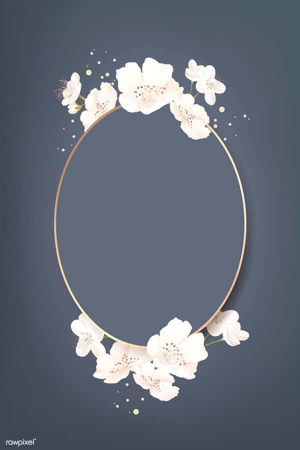 Oblong With Flowers [wallpaper] Wallpaper