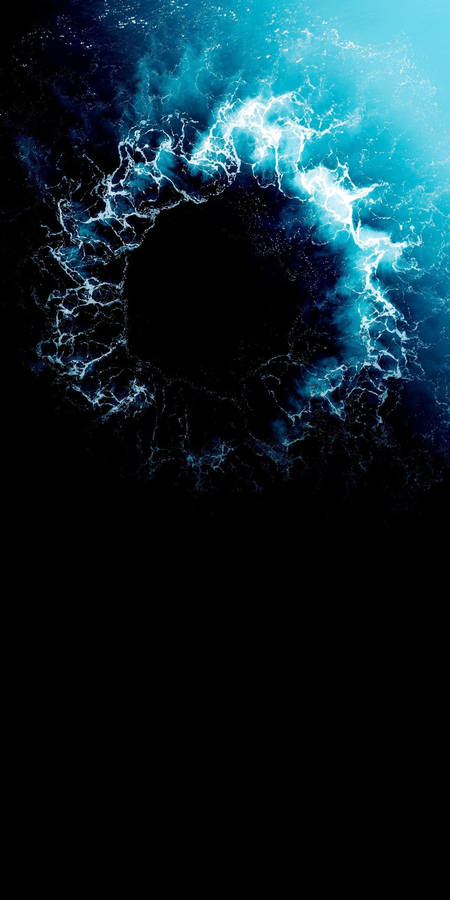 Ocean Hole Oled Phone Wallpaper