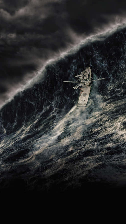 Ocean Storm Strong Waves Wallpaper