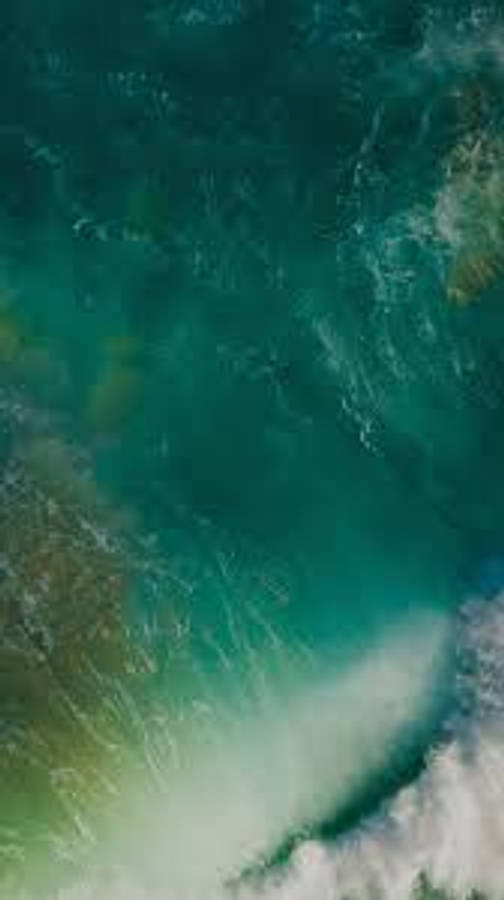 Ocean_ Wave_ Aerial_ View Wallpaper