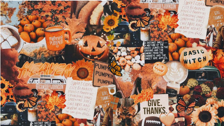 October Collage- Enjoy The Autumn! Wallpaper