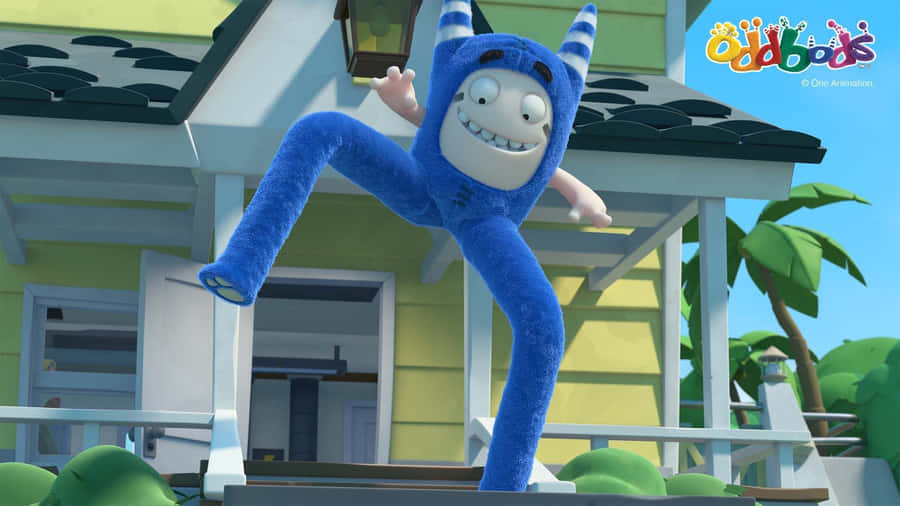 Oddbods Show Pogo With Long Legs Wallpaper