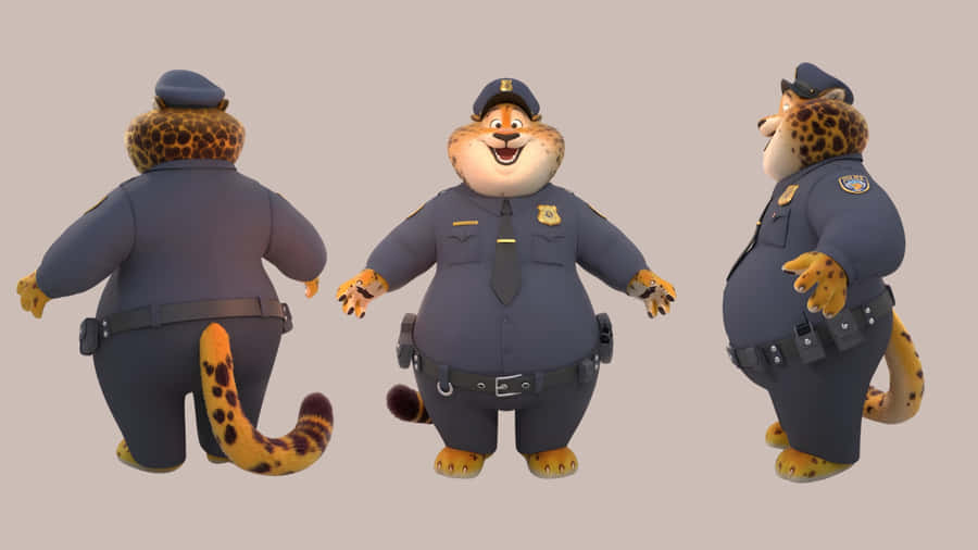 Officer Clawhauser Character Model Wallpaper