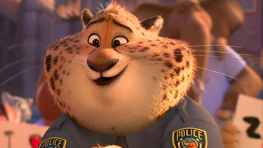 Officer Clawhauser Smiling Wallpaper