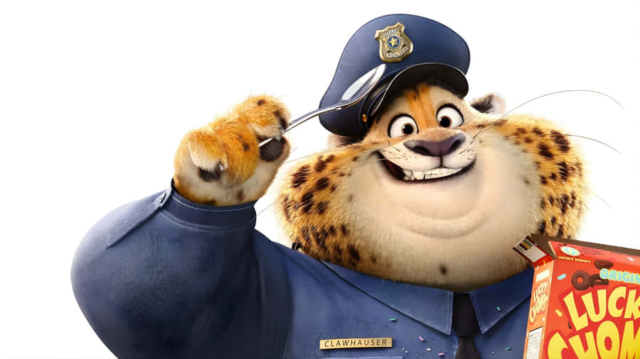 Officer Clawhauser Zootopia Character Wallpaper