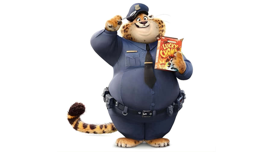 Officer Clawhauser Zootopia Character Wallpaper