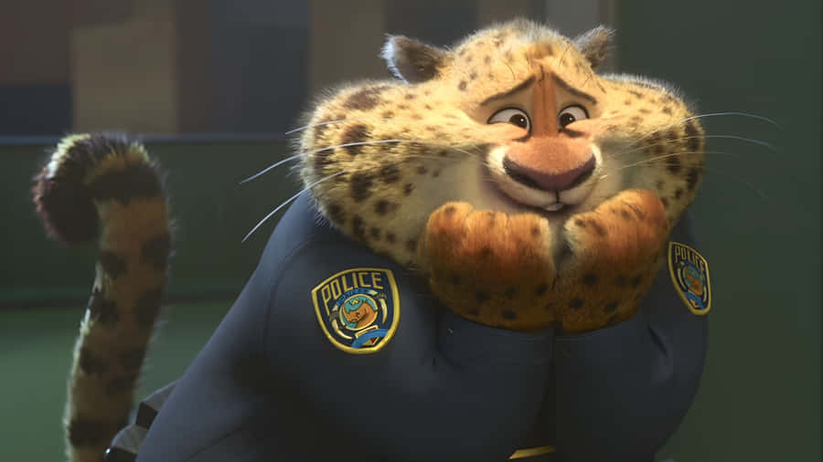 Officer Clawhauser Zootopia Character Wallpaper