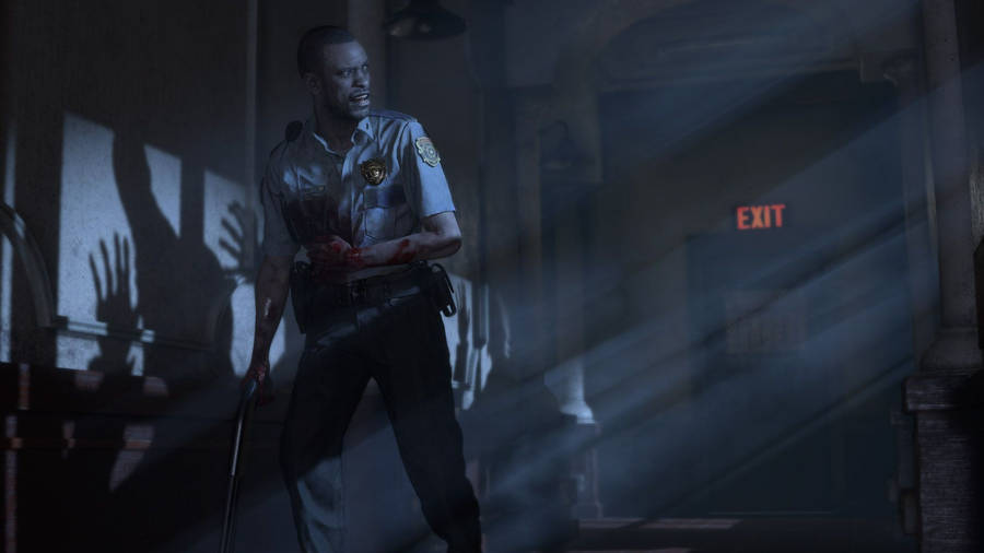 “officer Marvin Branagh’s Sacrifice For Raccoon City” Wallpaper