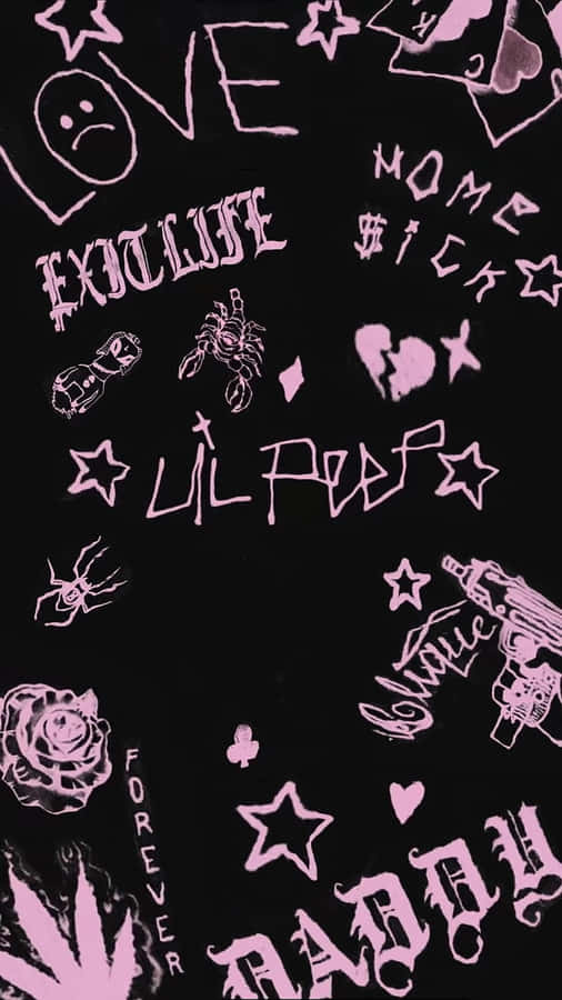 Official Logo Of Rapper Lil Peep Wallpaper