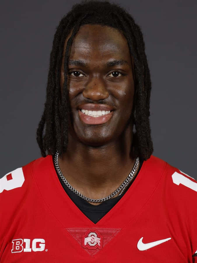 Ohio State Football Player Portrait Wallpaper