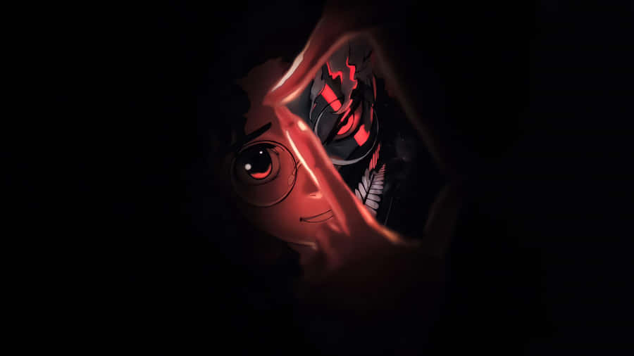 Okarun Dark Anime Scene Wallpaper