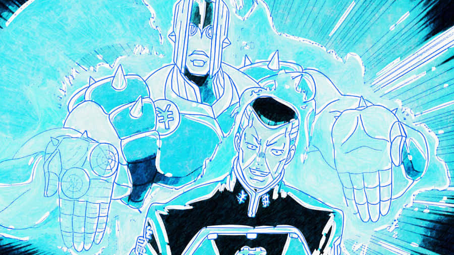 Okuyasu Nijimura From Jojo's Bizarre Adventure In Action Wallpaper