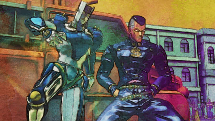 Okuyasu Nijimura In Action Wallpaper