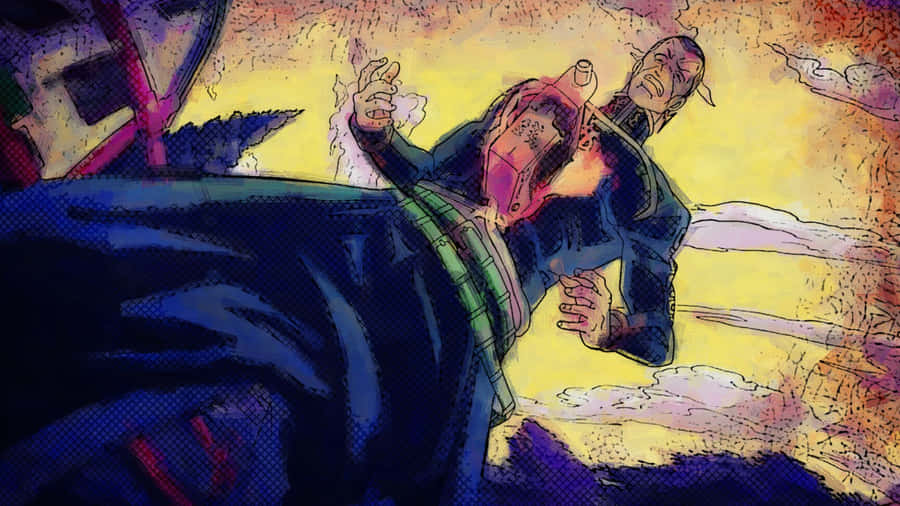 Okuyasu Nijimura In Action - Jojo's Bizarre Adventure Wallpaper