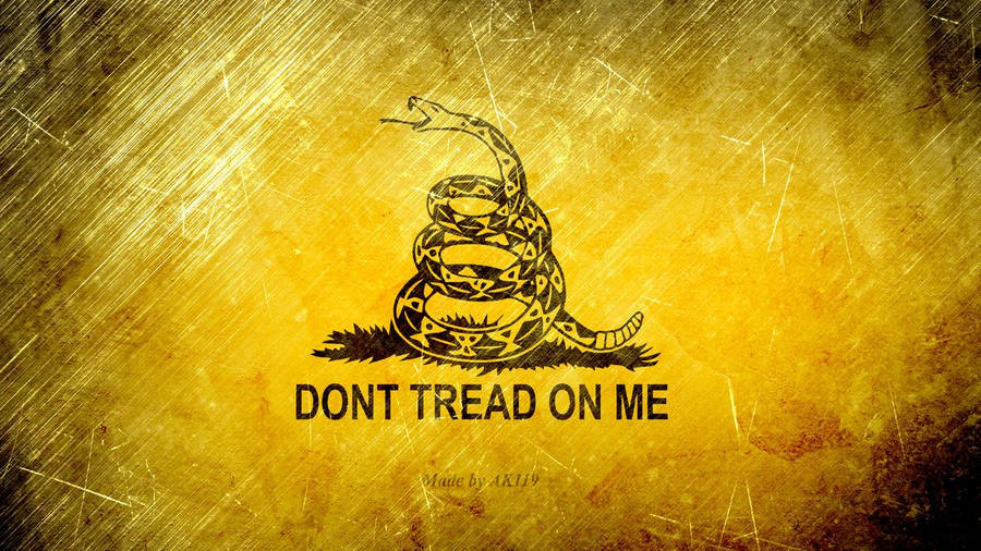 Old Gadsden Flag Faded Wallpaper