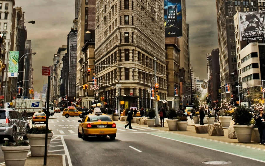 Old Manhattan New York City Wallpaper